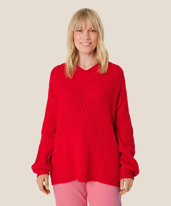 Fafa Strikkegenser, Flame Scarlet