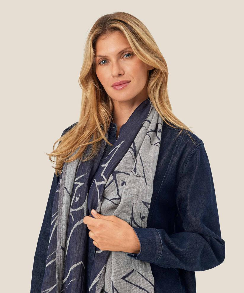 Astali Skjerf, Navy Blazer
