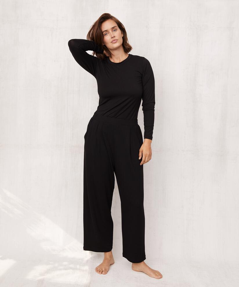 Penelope JERSEY Bukse, Black