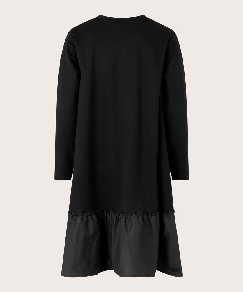 Nell JERSEY Kjole, Black, hi-res