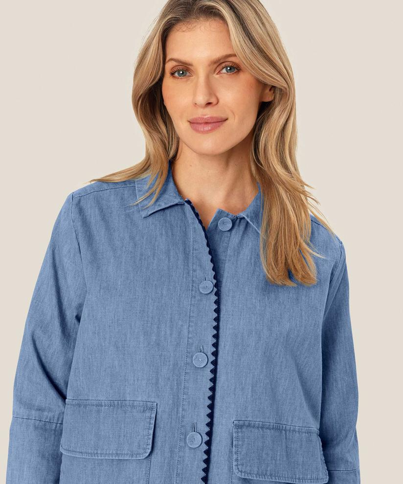 Imanea Denim Skjortejakke, Blue Denim