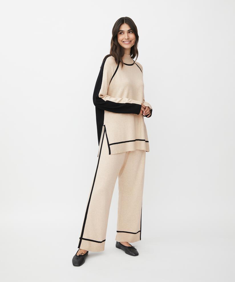 Pexilon Bukser, L beige mel