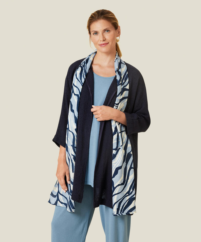 ALONG SKJERF, Faded Denim