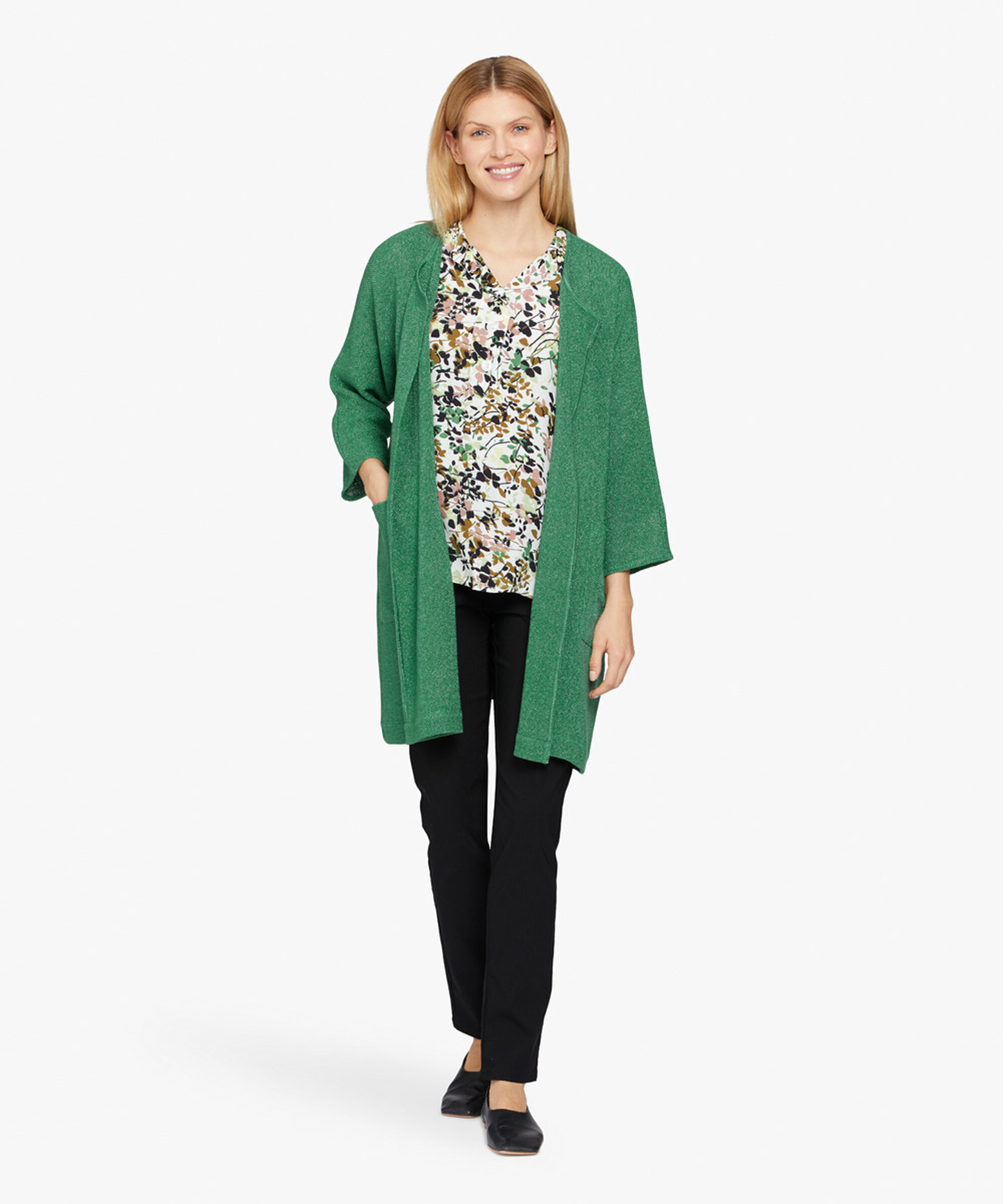 DELLY TOP, Bottle Green