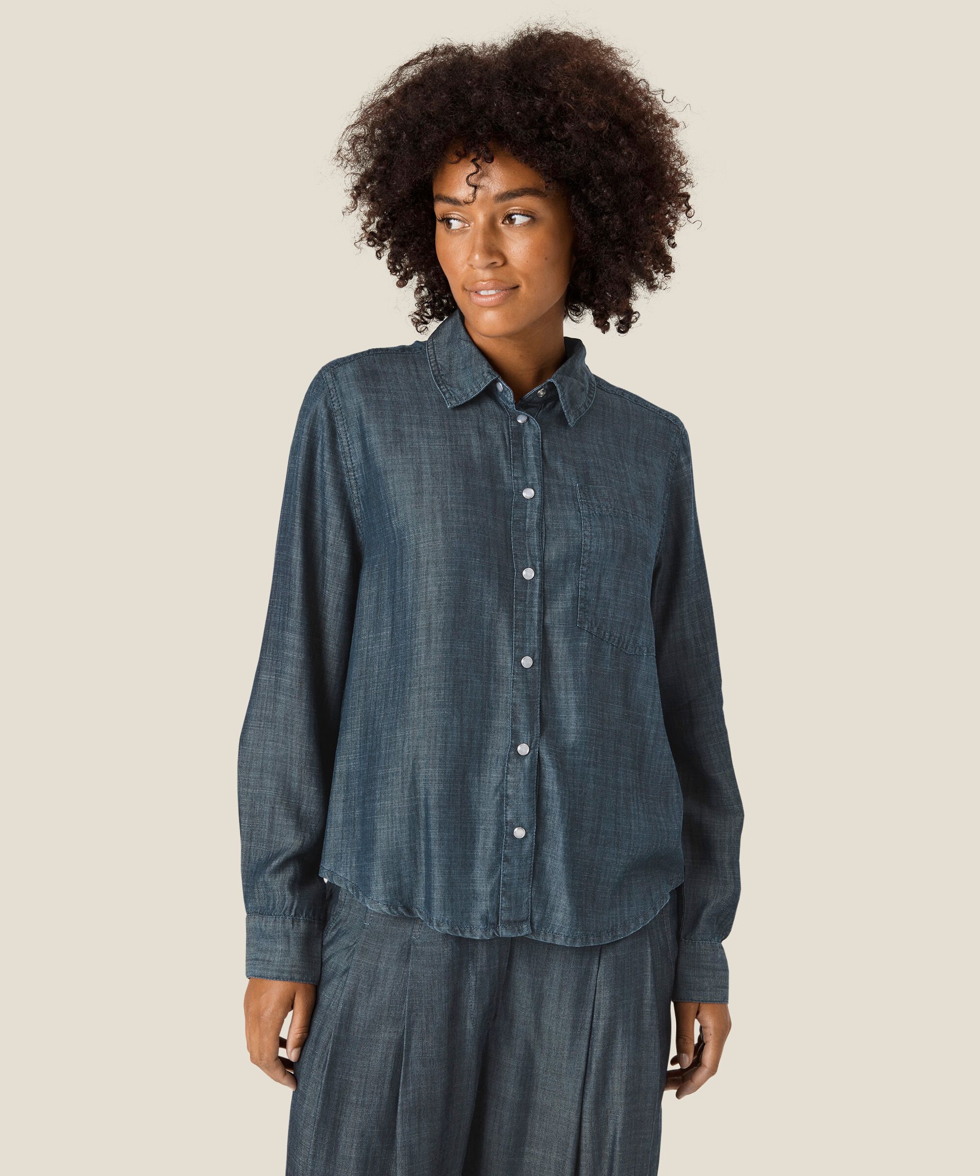 Idala skjorte, Blue Denim