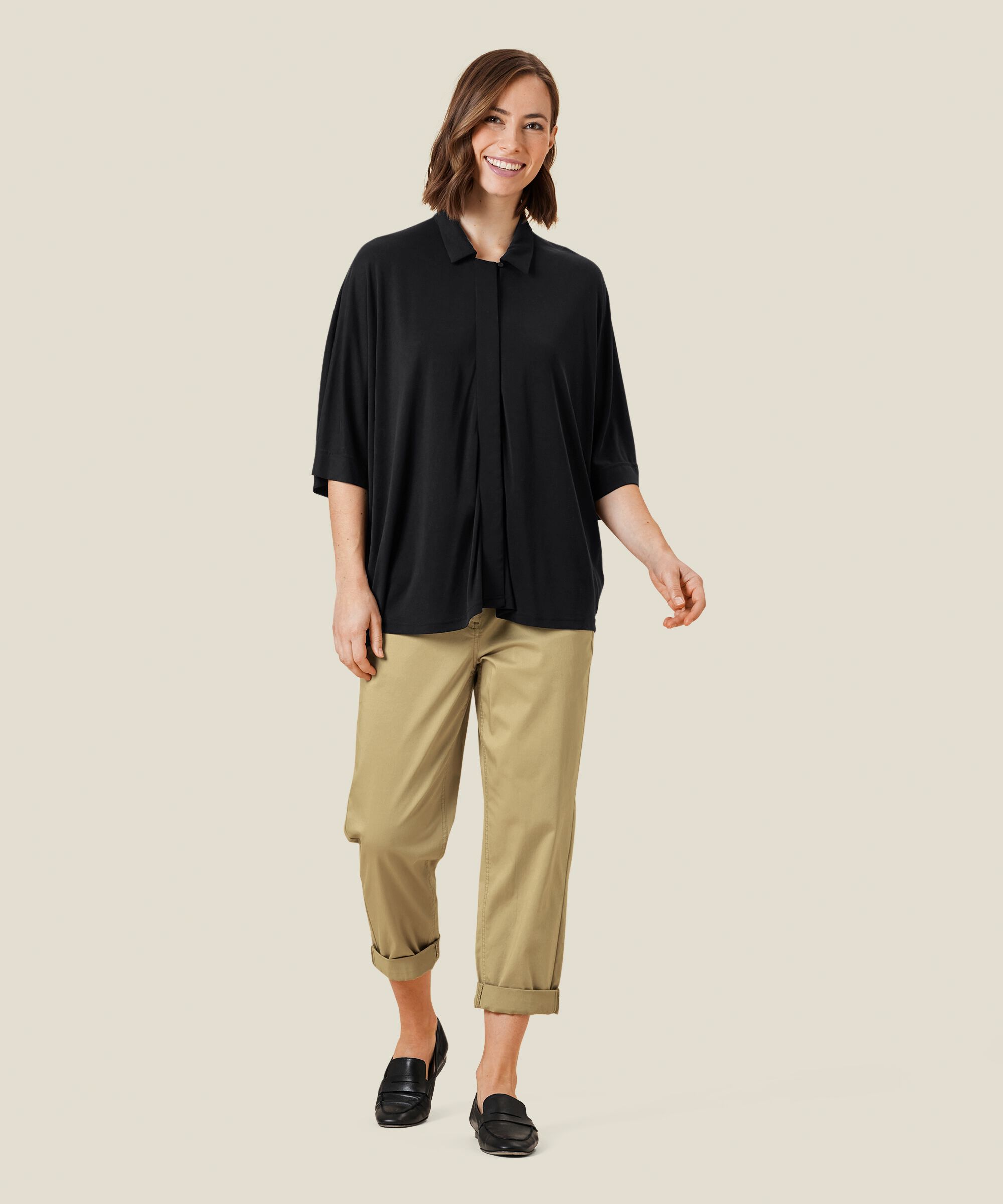 Irana JERSEY Skjorte, Black