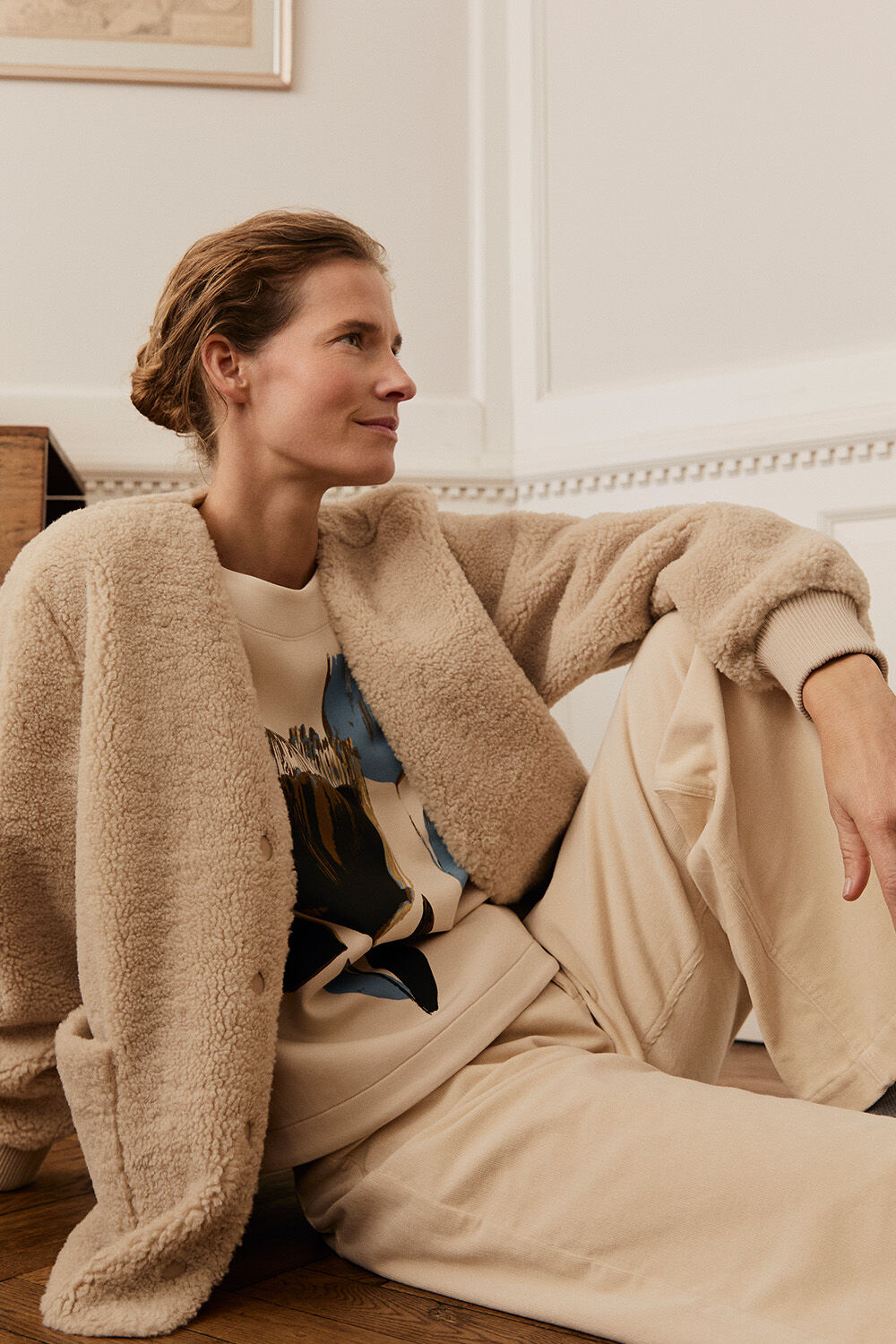 Junte Teddy Fleecejakke - Fog, Desvon JERSEY topp - Fog, Philine Bukser - Fog