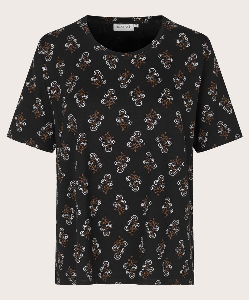BUTTA JERSEY TOPP, Bronze Brown