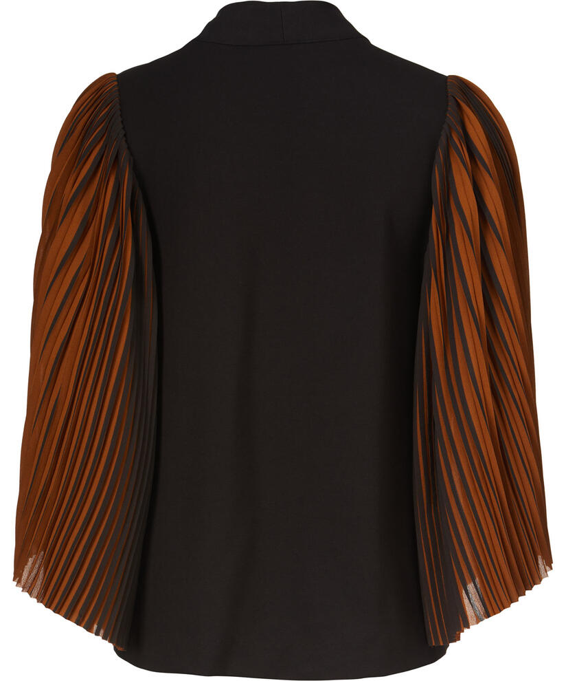 BIRGITTE JERSEY TOPP, Black/Monk