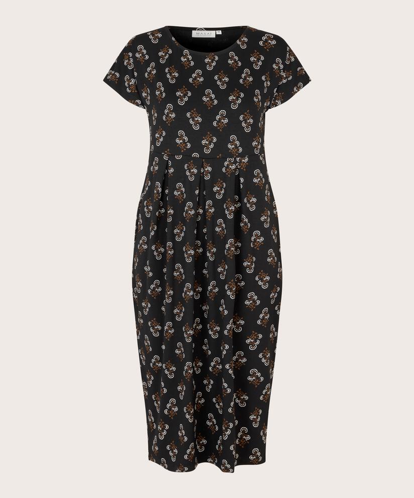 OLNIA JERSEY KJOLE, Bronze Brown