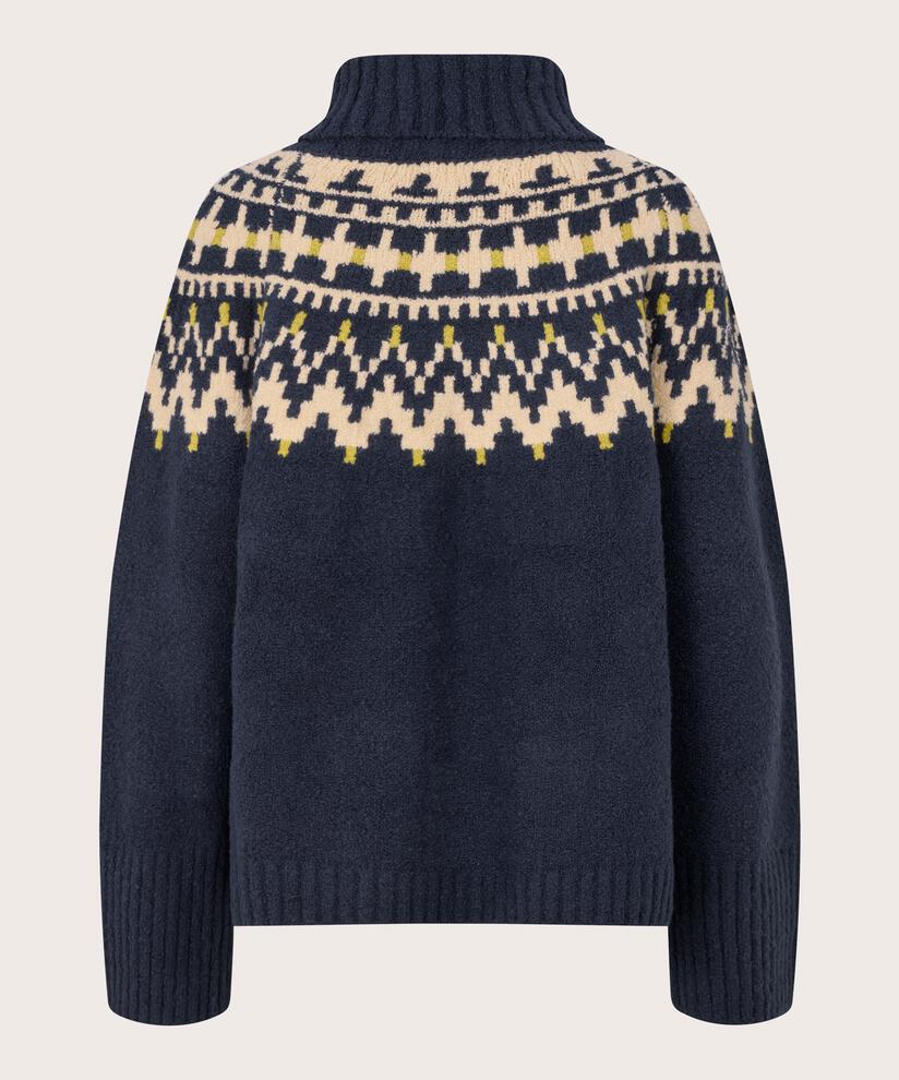 Fatima Strikkegenser, Navy Blazer