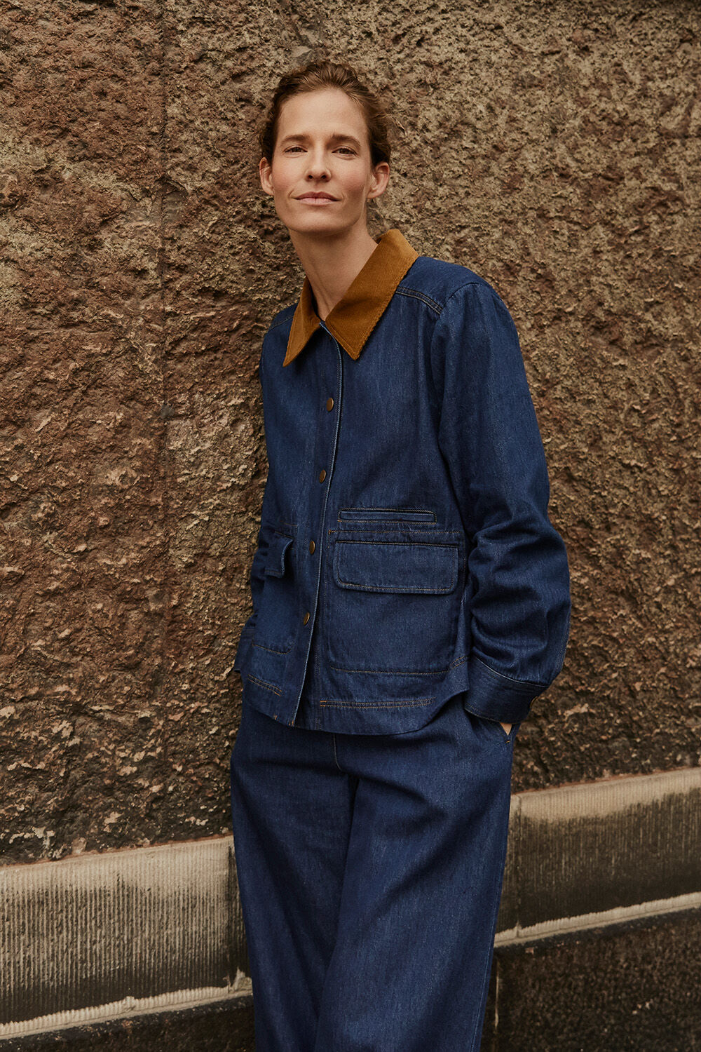 Julemi Denim Jakke - Dark Denim, Polyxena Denim Bukser - Dark Denim