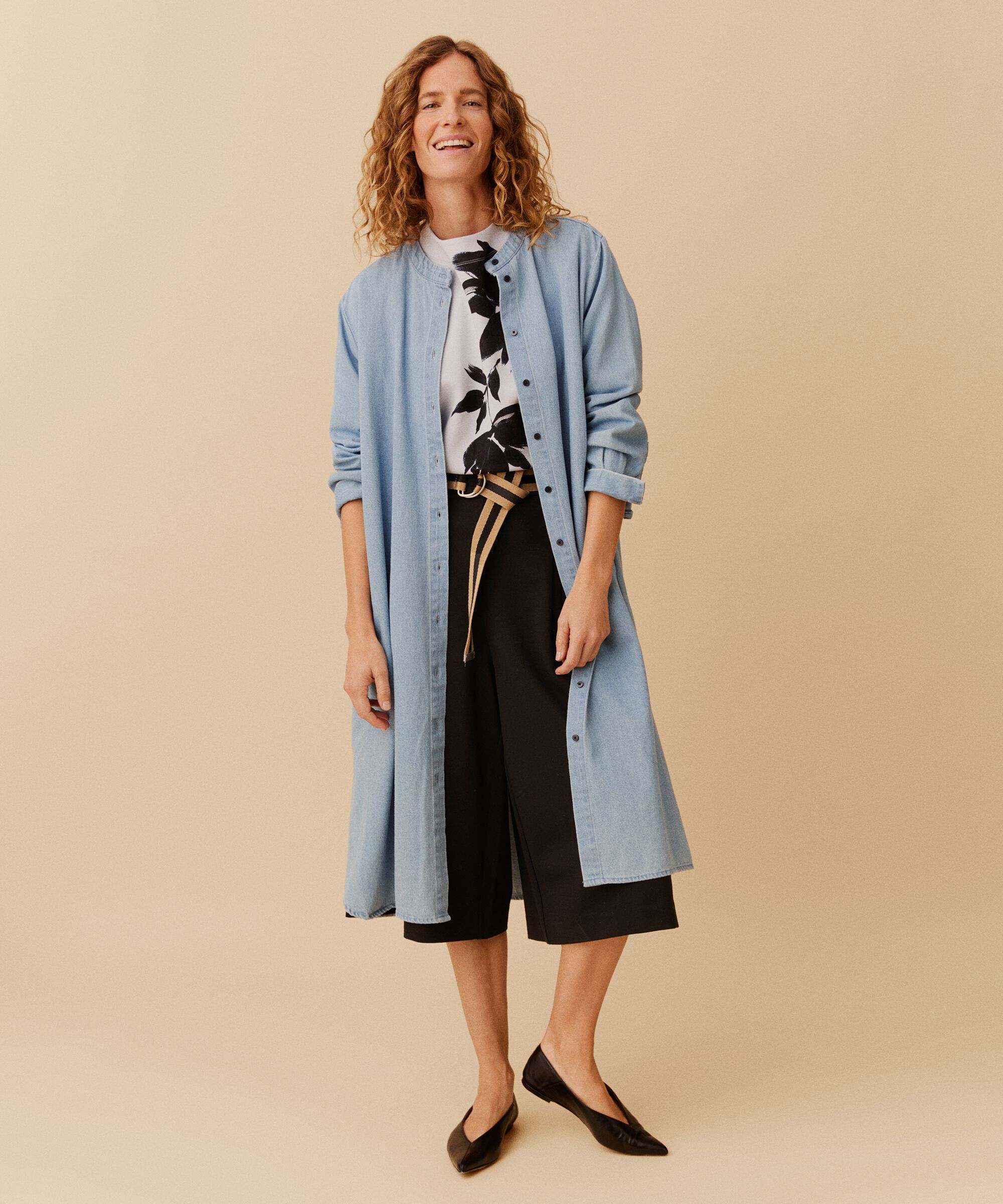 Naja Skjortekjole, Light Denim