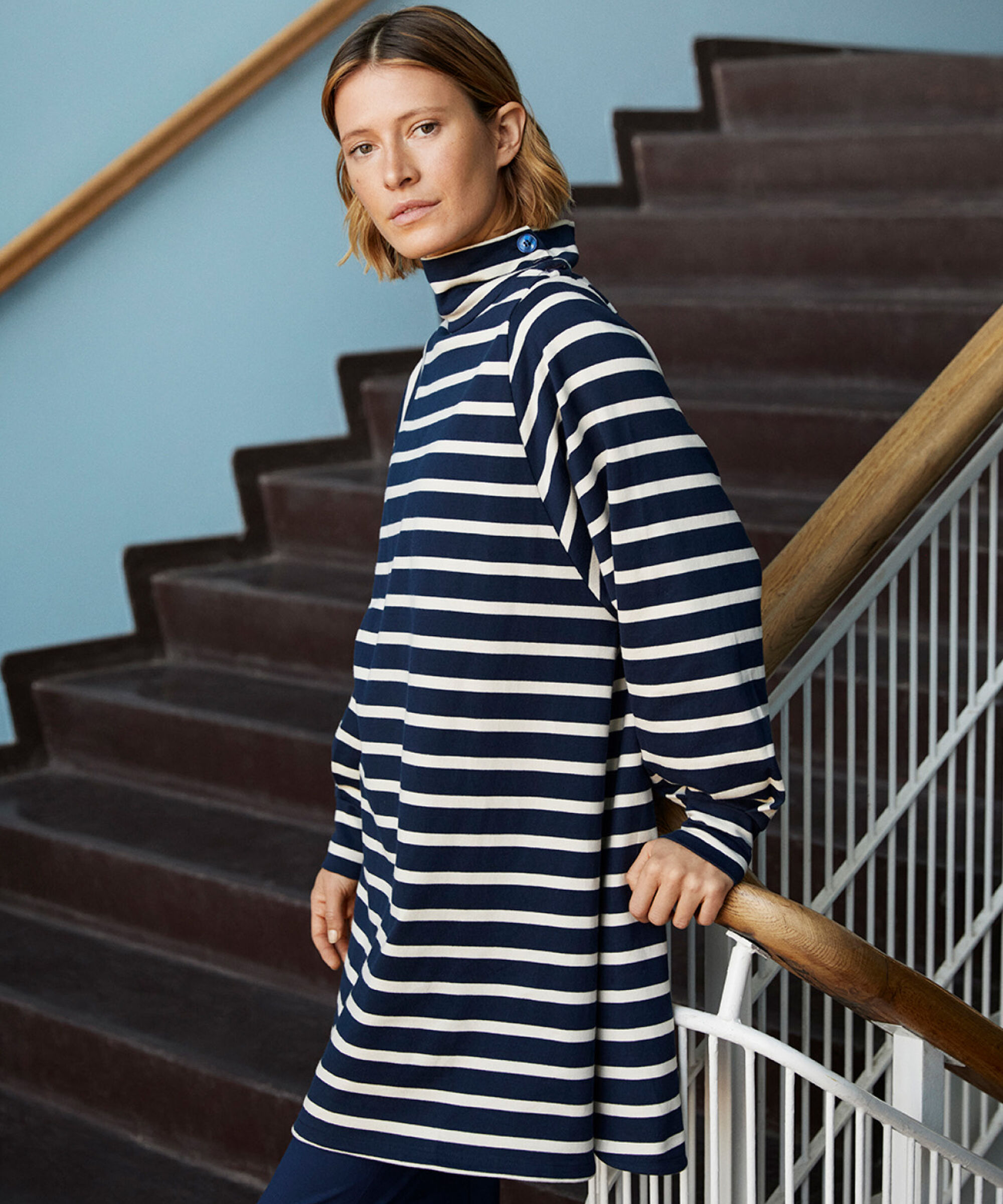 Nejanas JERSEY kjole, Navy Blazer