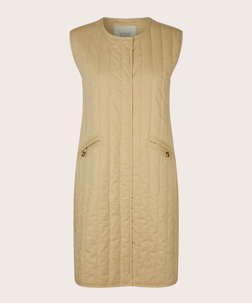 Tegan Vest, Pale Khaki