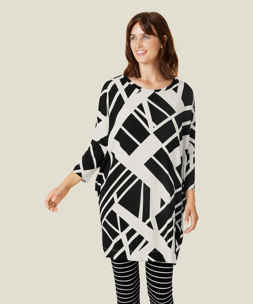 GABINI JERSEY TUNIKA, Black