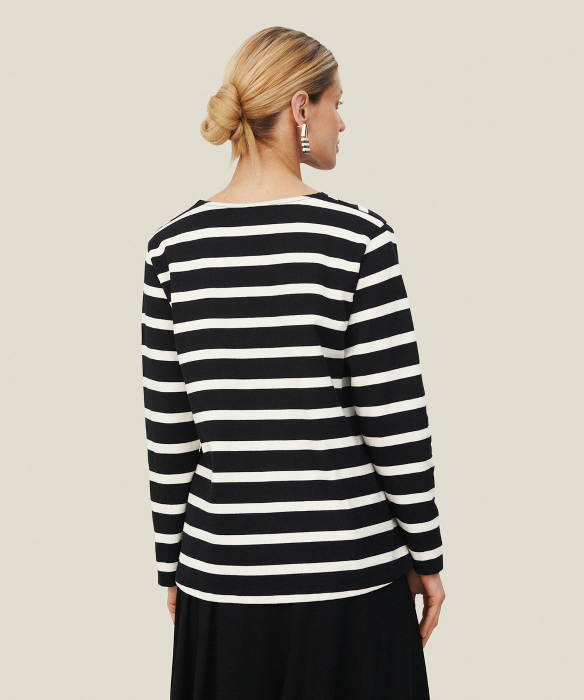 BELINA JERSEY TOPP, Black