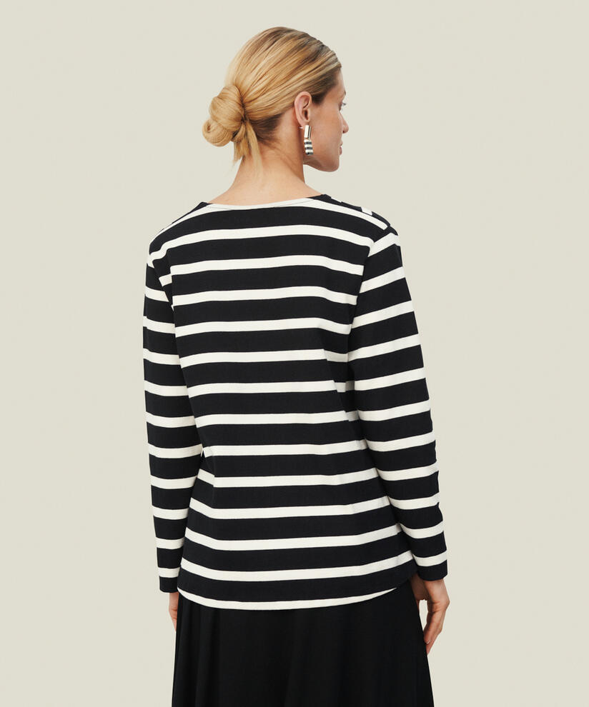 BELINA JERSEY TOPP, Black