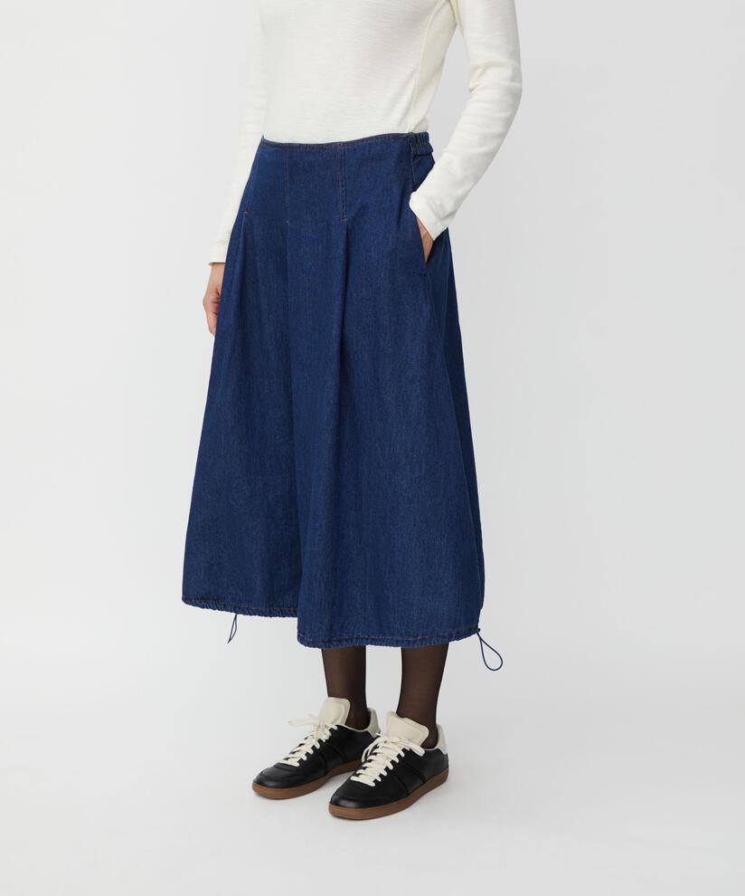 Stephi Denim Skjørt, Dark Denim