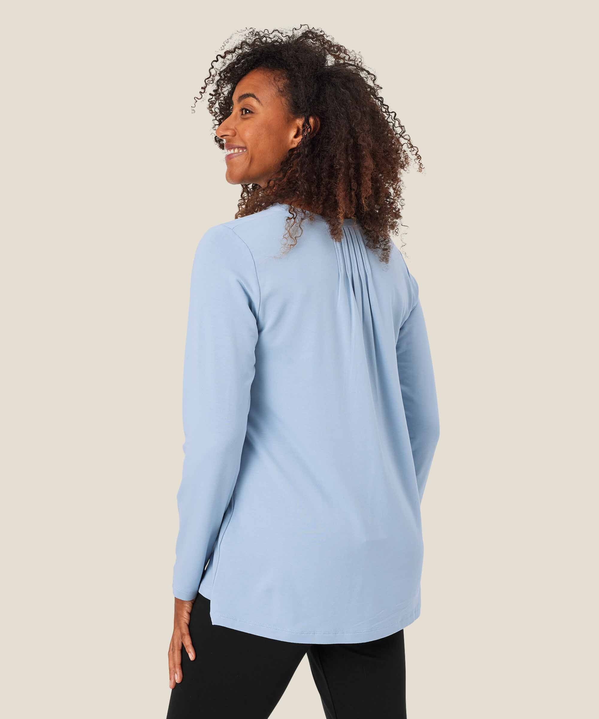 Berta JERSEY Topp, Blue Fog