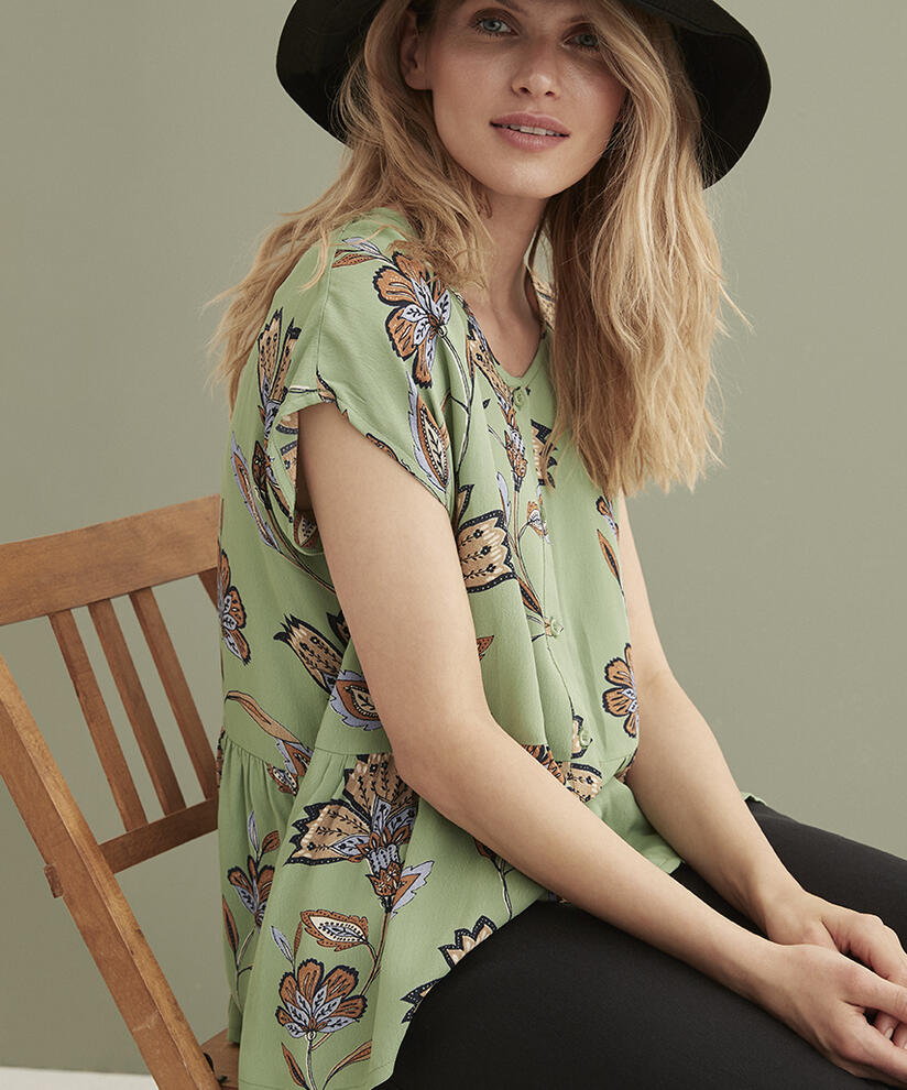 IDALI SKJORTE, Stone Green