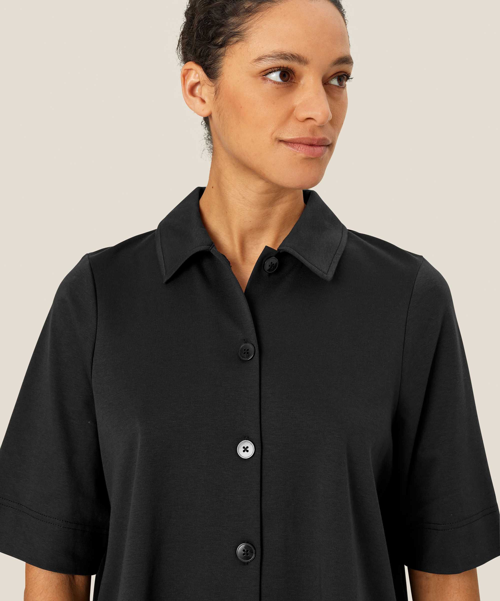 Ingelisa JERSEY Skjorte, Black