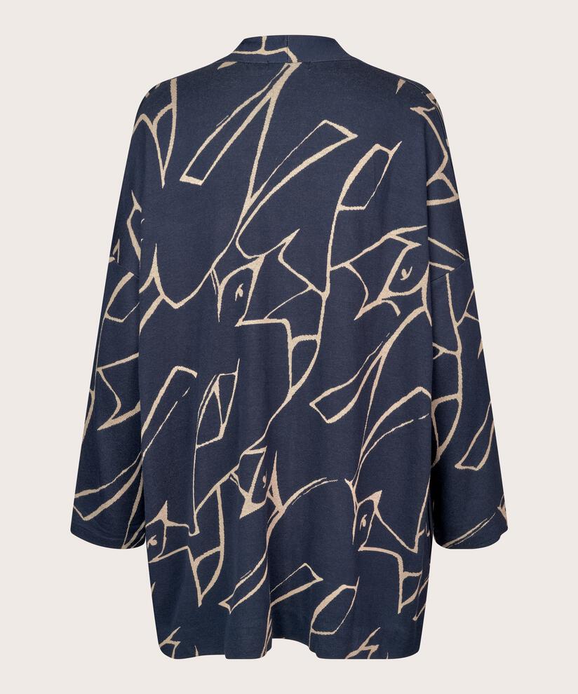 Ilkal JERSEY Cardigan, Navy Blazer