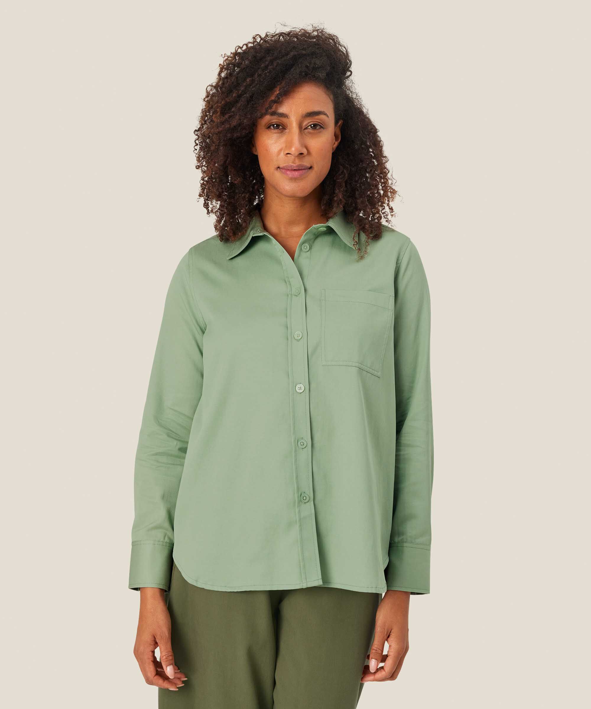 Indiba Skjorte, Frosty Green
