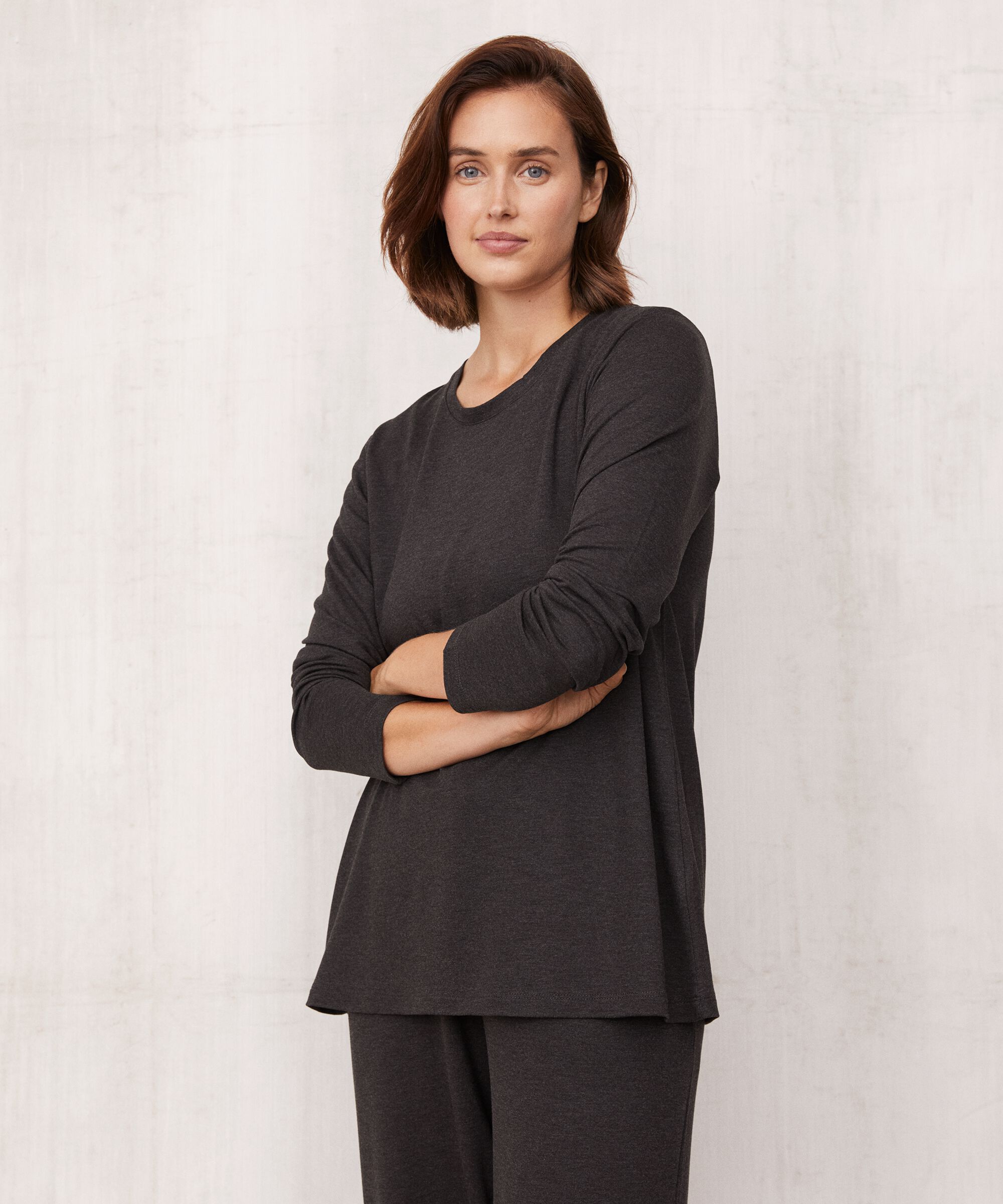 Berta JERSEY Topp, D. Grey mel.