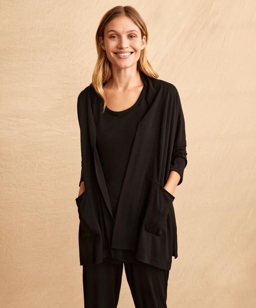 Joette JERSEY Cardigan, Black